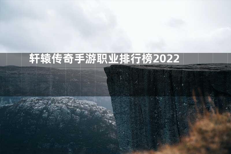 轩辕传奇手游职业排行榜2022